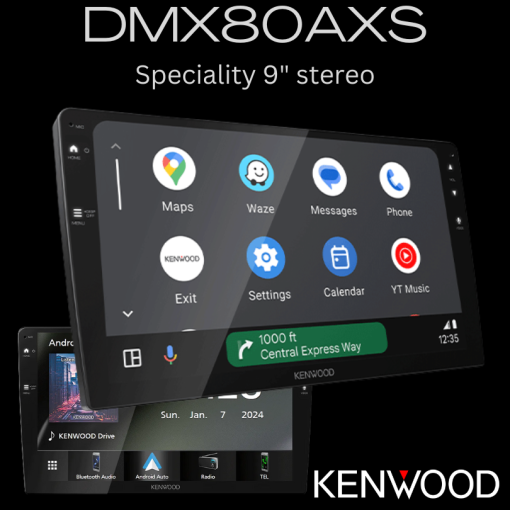 Kenwood DMX80AXS 9" vehicle-specific car stereo